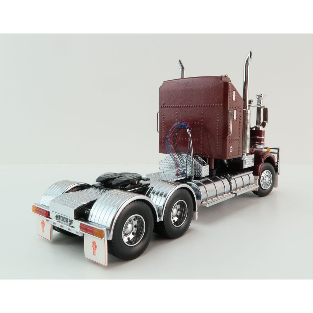 Iconic Replicas - Kenworth W900 SAR Aerodyne 6x4 Prime Mover Truck Burgundy - Scale 1:50