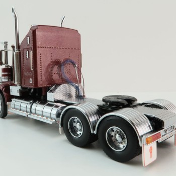 Iconic Replicas - Kenworth W900 SAR Aerodyne 6x4 Prime Mover Truck Burgundy - Scale 1:50