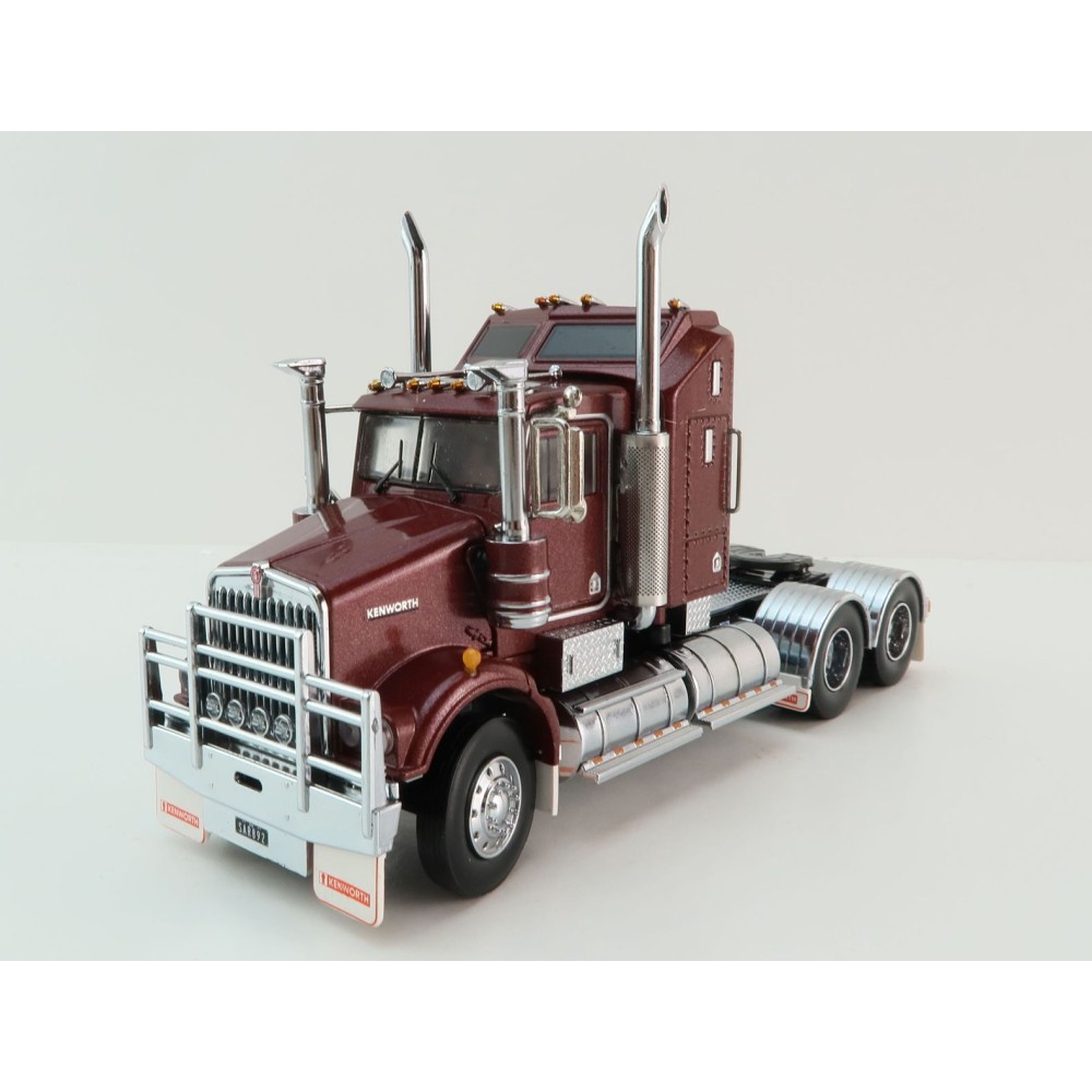 Iconic Replicas - Kenworth W900 SAR Aerodyne 6x4 Prime Mover Truck Burgundy - Scale 1:50