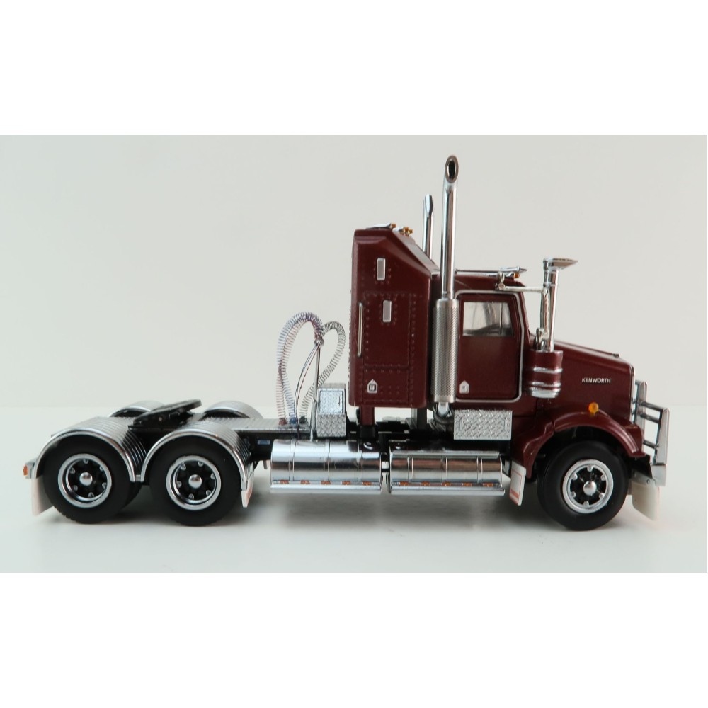 Iconic Replicas - Kenworth W900 SAR Aerodyne 6x4 Prime Mover Truck Burgundy Spider - Scale 1:50