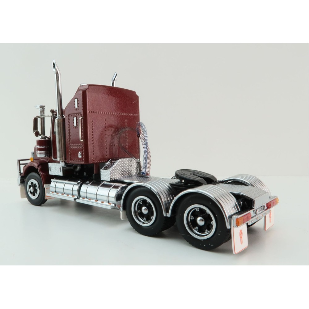 Iconic Replicas - Kenworth W900 SAR Aerodyne 6x4 Prime Mover Truck Burgundy Spider - Scale 1:50