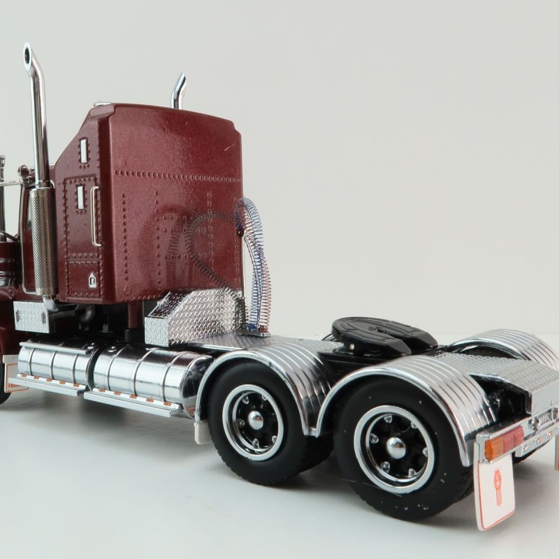 Iconic Replicas - Kenworth W900 SAR Aerodyne 6x4 Prime Mover Truck Burgundy Spider - Scale 1:50