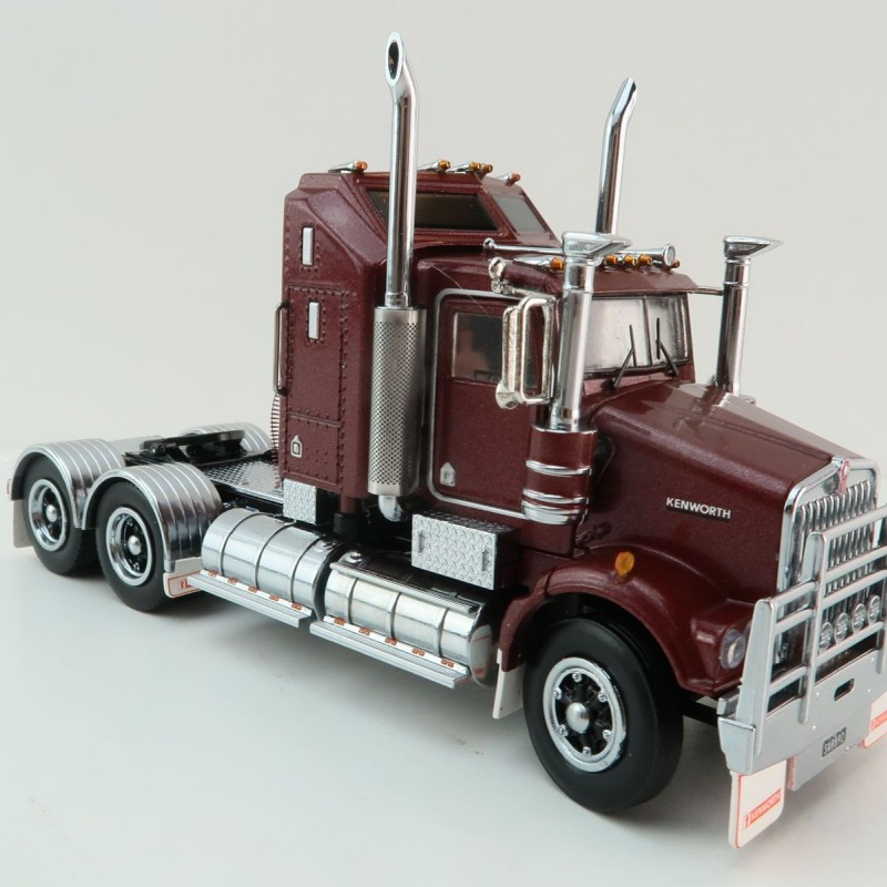 Iconic Replicas - Kenworth W900 SAR Aerodyne 6x4 Prime Mover Truck Burgundy Spider - Scale 1:50