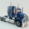 Iconic Replicas - Kenworth W900 SAR Aerodyne 6x4 Truck Metallic Blue Spider Wheels - Scale 1:50