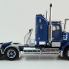 Iconic Replicas - Kenworth W900 SAR Aerodyne 6x4 Truck Metallic Blue Spider Wheels - Scale 1:50