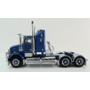 Iconic Replicas - Kenworth W900 SAR Aerodyne 6x4 Truck Metallic Blue Spider Wheels - Scale 1:50