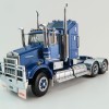 Iconic Replicas - Kenworth W900 SAR Aerodyne 6x4 Truck Metallic Blue Spider Wheels - Scale 1:50