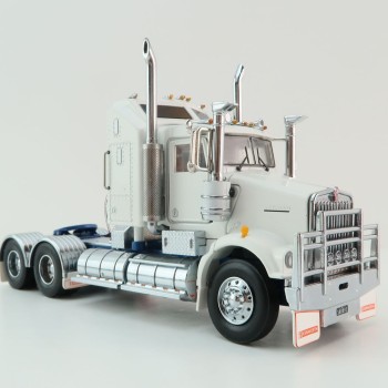Iconic Replicas - Kenworth W900 SAR Aerodyne 6x4 Truck White Blue - Scale 1:50