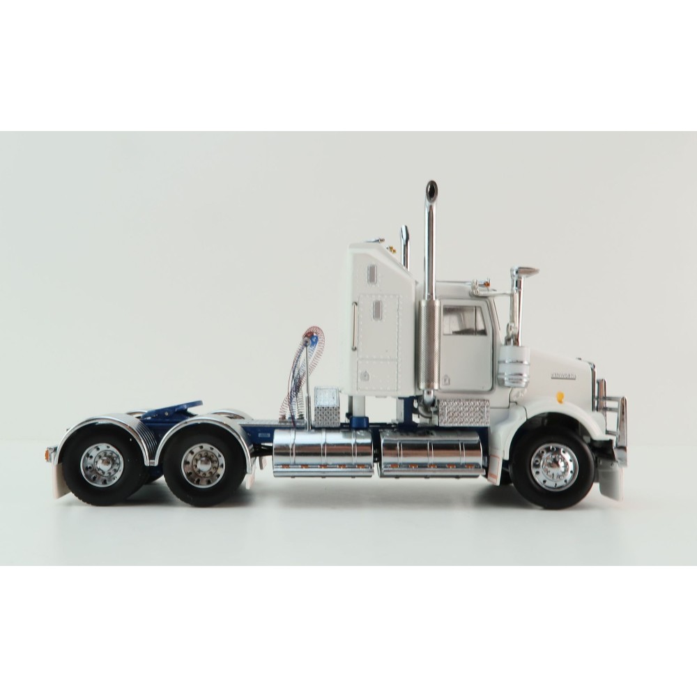 Iconic Replicas - Kenworth W900 SAR Aerodyne 6x4 Truck White Blue - Scale 1:50