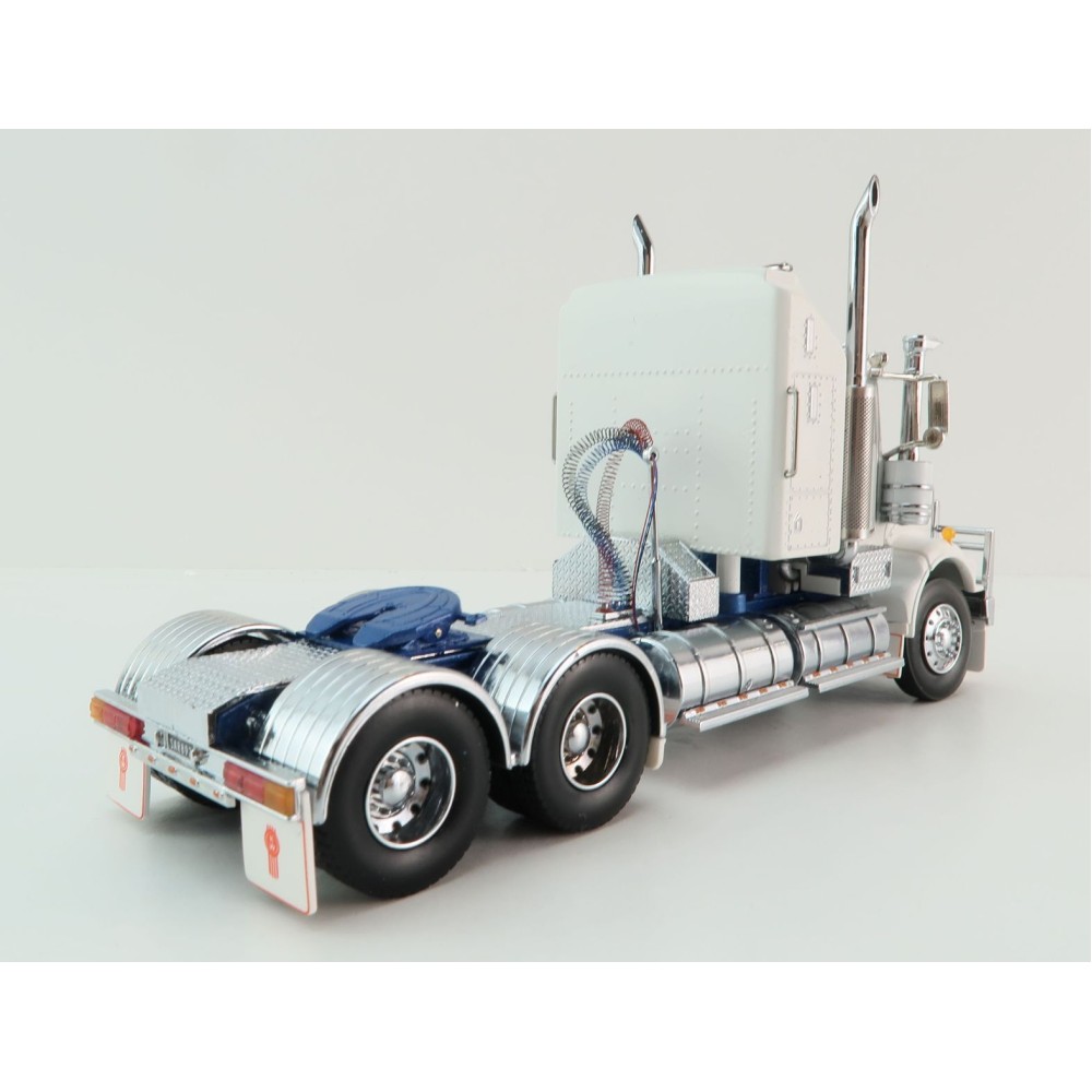 Iconic Replicas - Kenworth W900 SAR Aerodyne 6x4 Truck White Blue - Scale 1:50