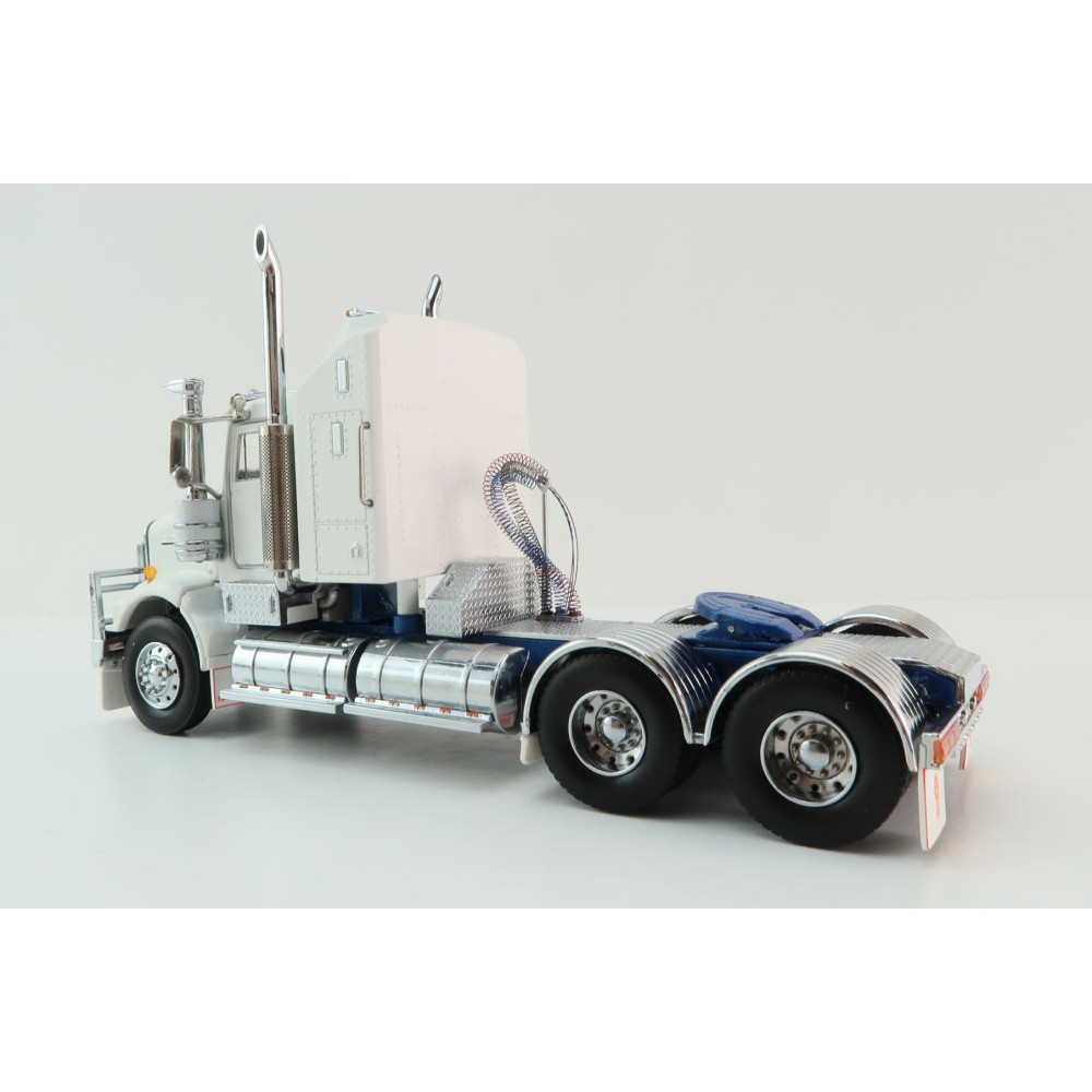 Iconic Replicas - Kenworth W900 SAR Aerodyne 6x4 Truck White Blue - Scale 1:50