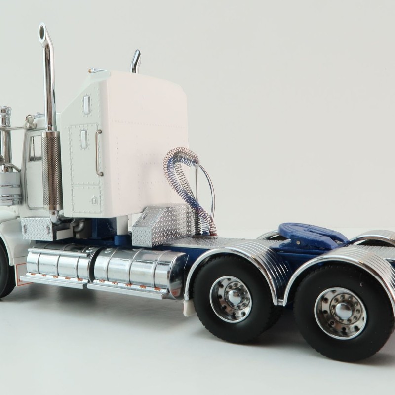 Iconic Replicas - Kenworth W900 SAR Aerodyne 6x4 Truck White Blue - Scale 1:50
