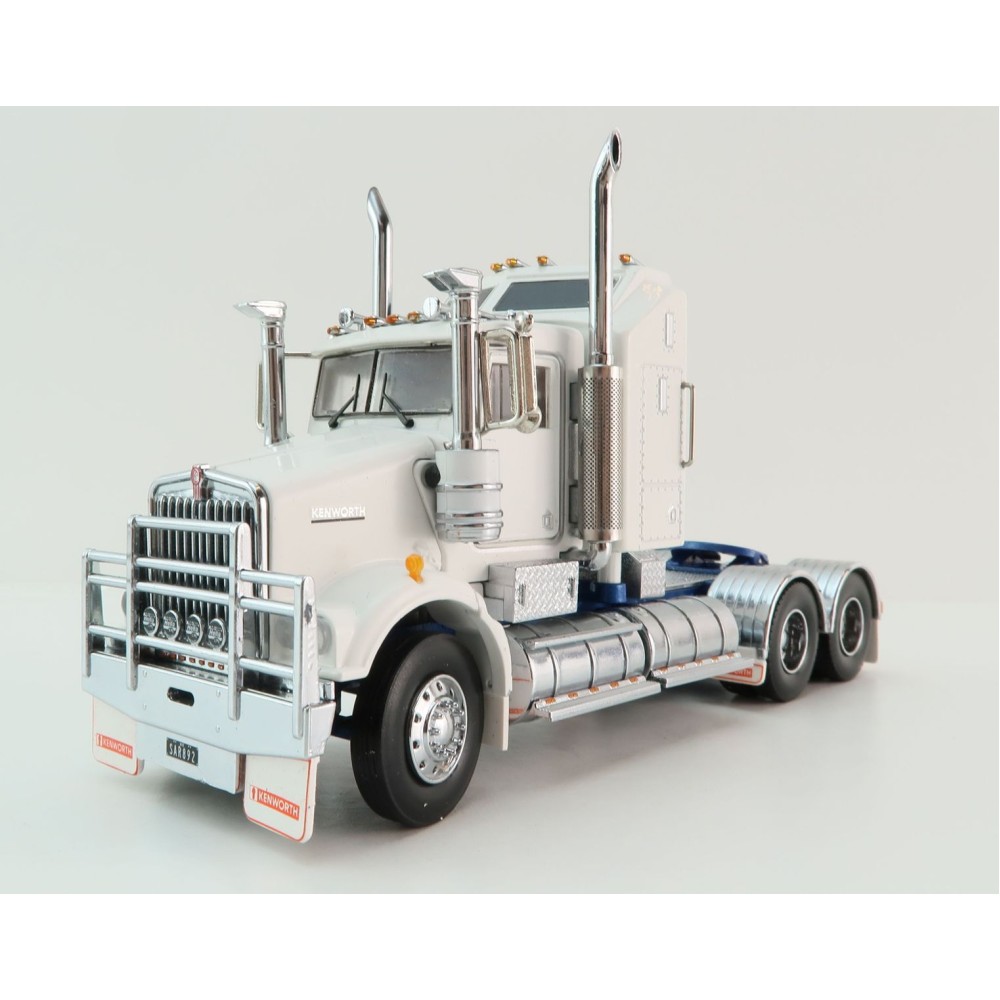 Iconic Replicas - Kenworth W900 SAR Aerodyne 6x4 Truck White Blue - Scale 1:50