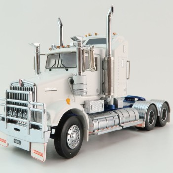 Iconic Replicas - Kenworth W900 SAR Aerodyne 6x4 Truck White Blue - Scale 1:50