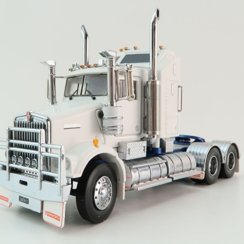 Iconic Replicas - Kenworth W900 SAR Aerodyne 6x4 Truck White Blue - Scale 1:50