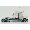 Iconic Replicas - Kenworth W900 SAR Aerodyne 6x4 Truck White Blue Spider Wheels - Scale 1:50