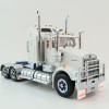 Iconic Replicas - Kenworth W900 SAR Aerodyne 6x4 Truck White Blue Spider Wheels - Scale 1:50