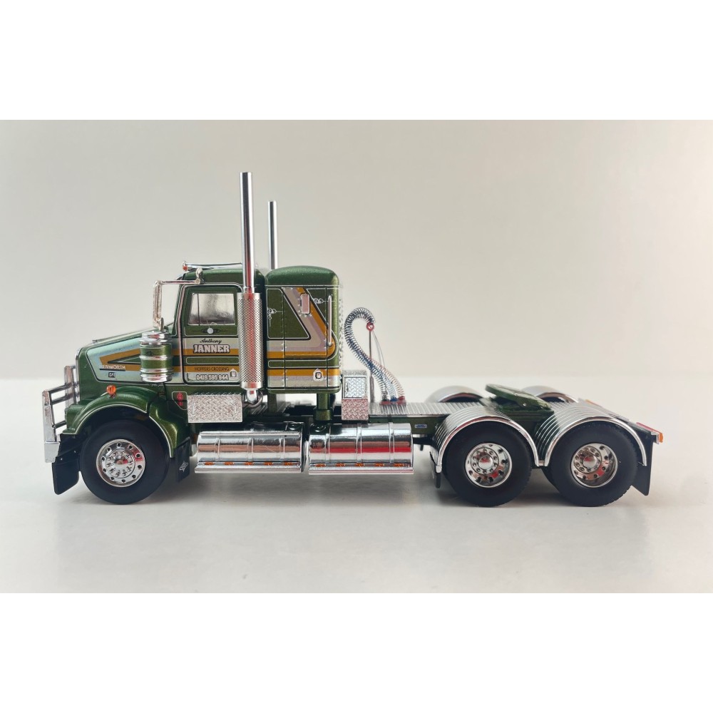 Iconic Replicas - Kenworth W900 SAR Low Bunk 6x4 Prime Mover Anthony Janner Transport - Scale 1:50