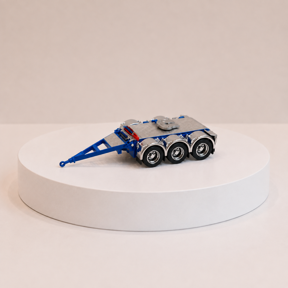 CNJ Collectables - Bogie Converter Tri Axle Dolly Chassis Blue - Scale 1:50 PRE-ORDER