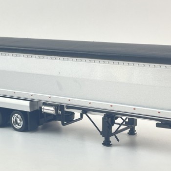 CNJ Collectables - Sloanbuilt Aluminium Triaxle TOA Tipper Trailer Deep Black Cover - Scale 1:50