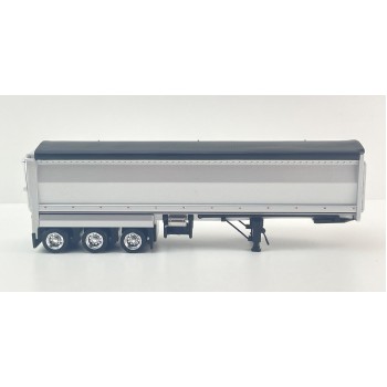 CNJ Collectables - Sloanbuilt Aluminium Triaxle TOA Tipper Trailer Deep Black Cover - Scale 1:50