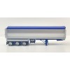 CNJ Collectables - Sloanbuilt Aluminium Triaxle TOA Tipper Trailer Kenworth Blue Cover - Scale 1:50