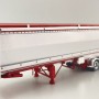 CNJ Collectibles - Sloanbuilt Aluminium Triaxle TOA Tipper Trailer Red Cover - Scale 1:50