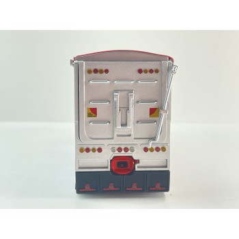 CNJ Collectibles - Sloanbuilt Aluminium Triaxle TOA Tipper Trailer Red Cover - Scale 1:50