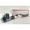 CNJ Collectibles - Sloanbuilt Aluminium Triaxle TOA Tipper Trailer Red Cover - Scale 1:50