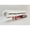 CNJ Collectibles - Sloanbuilt LPG Gas Tanker 3 axle Trailer Red White - Scale 1:50