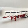 CNJ Collectibles - Sloanbuilt LPG Gas Tanker 3 axle Trailer Red White - Scale 1:50
