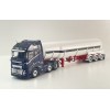 CNJ Collectibles - Sloanbuilt LPG Gas Tanker 3 axle Trailer Red White - Scale 1:50