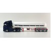 CNJ Collectibles - Sloanbuilt LPG Gas Tanker 3 axle Trailer Red White - Scale 1:50