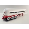 CNJ Collectibles - Sloanbuilt LPG Gas Tanker 3 axle Trailer Red White - Scale 1:50