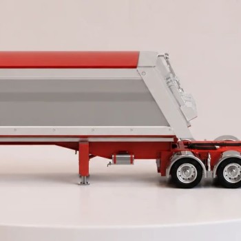 CNJ Collectables - Sloanbuilt Triaxle Tipper A-Trailer Chassis Red - Scale 1:50 PRE-ORDER