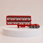 CNJ Collectables - Two Deck Livestock Crate A-Trailer 3 Axle Trailer Chassis Red - Scale 1:50 PRE-ORDER