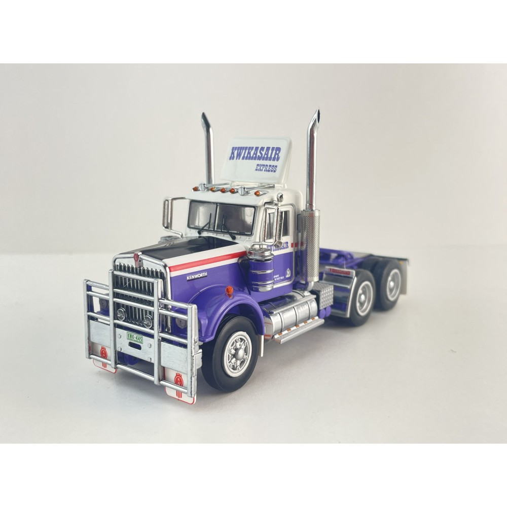 Iconic Replicas - Australian Kenworth W900 6x4 Day Cab Truck Kwikasair Transport - Scale 1:50