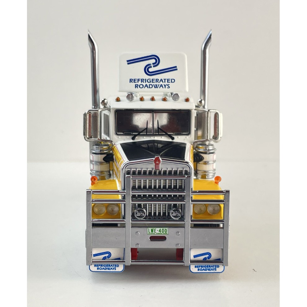 Iconic Replicas - Australian Kenworth W900 6x4 Day Cab Truck Refriderated Roadways - Scale 1:50