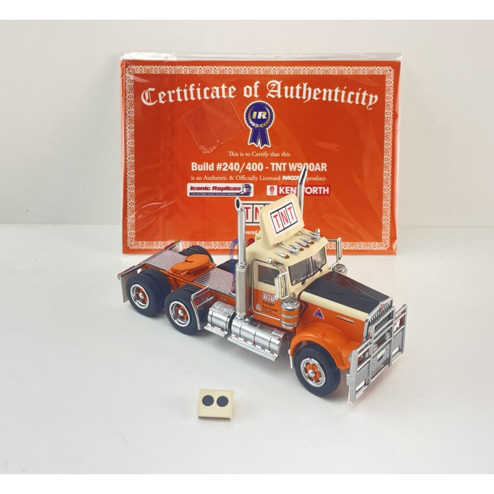 Iconic Replicas - Australian Kenworth W900 6x4 Day Cab Truck TNT Transport - Scale 1:50