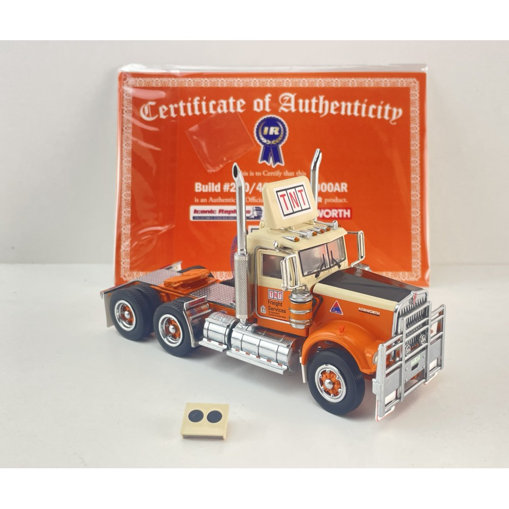 Iconic Replicas - Australian Kenworth W900 6x4 Day Cab Truck TNT Transport - Scale 1:50
