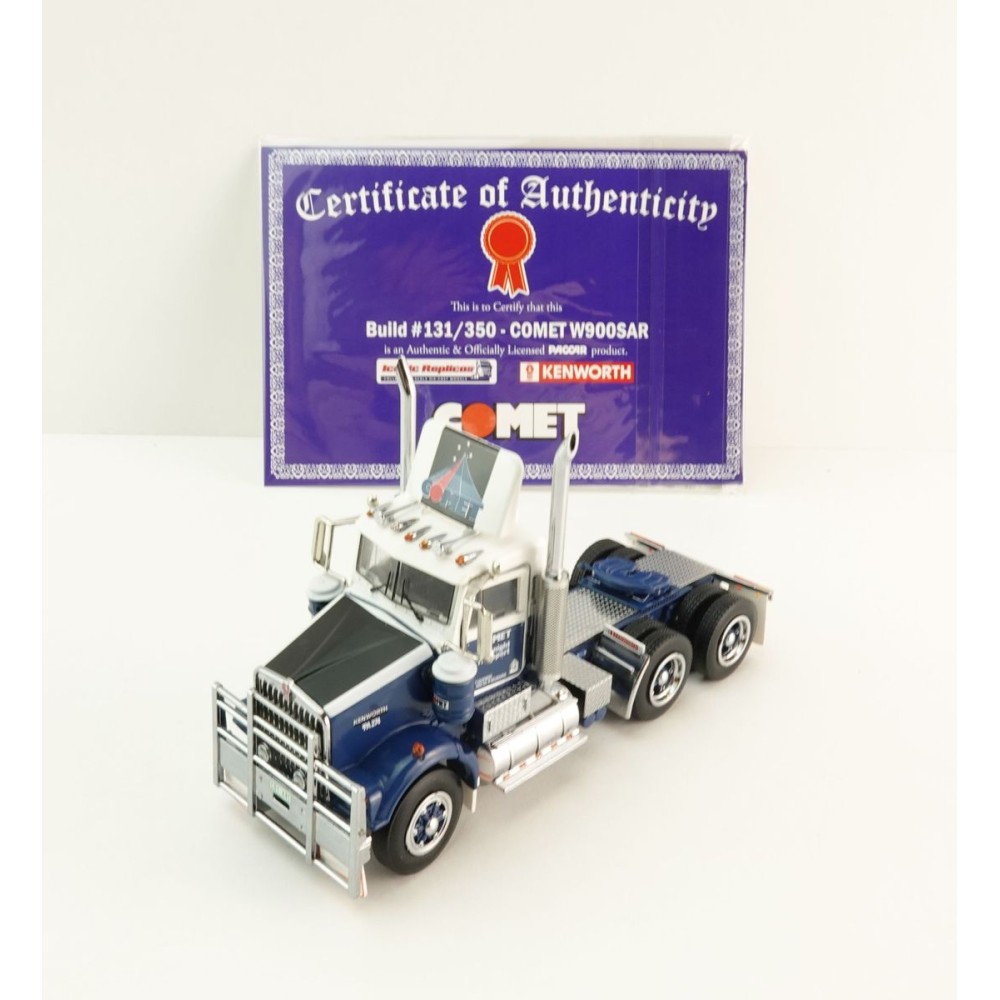 Iconic Replicas - Australian Kenworth W900 SAR 6x4 Day Cab Truck Comet Transport - Scale 1:50
