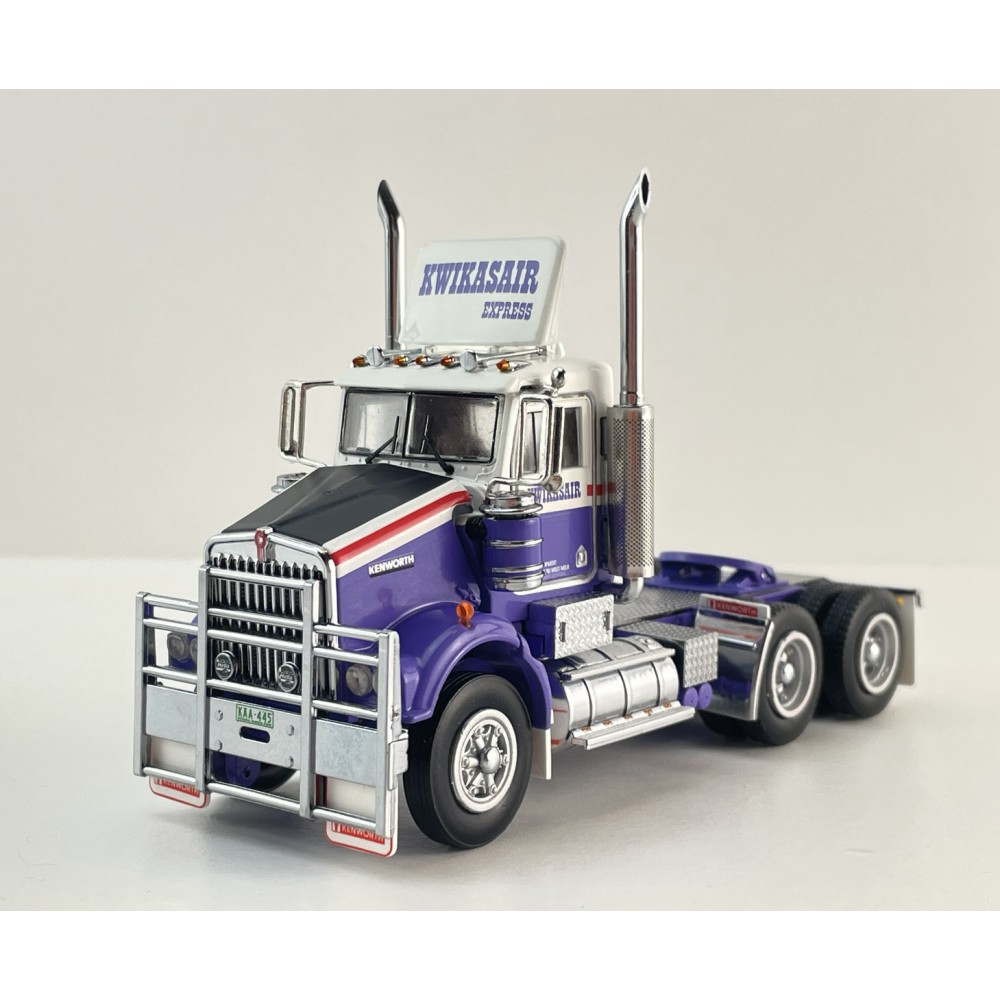 Iconic Replicas - Australian Kenworth W900 SAR 6x4 Day Cab Truck Kwikasair Transport - Scale 1:50