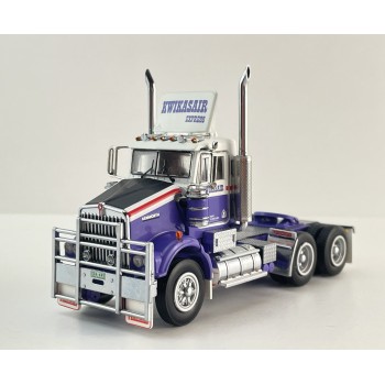 Iconic Replicas - Australian Kenworth W900 SAR 6x4 Day Cab Truck Kwikasair Transport - Scale 1:50