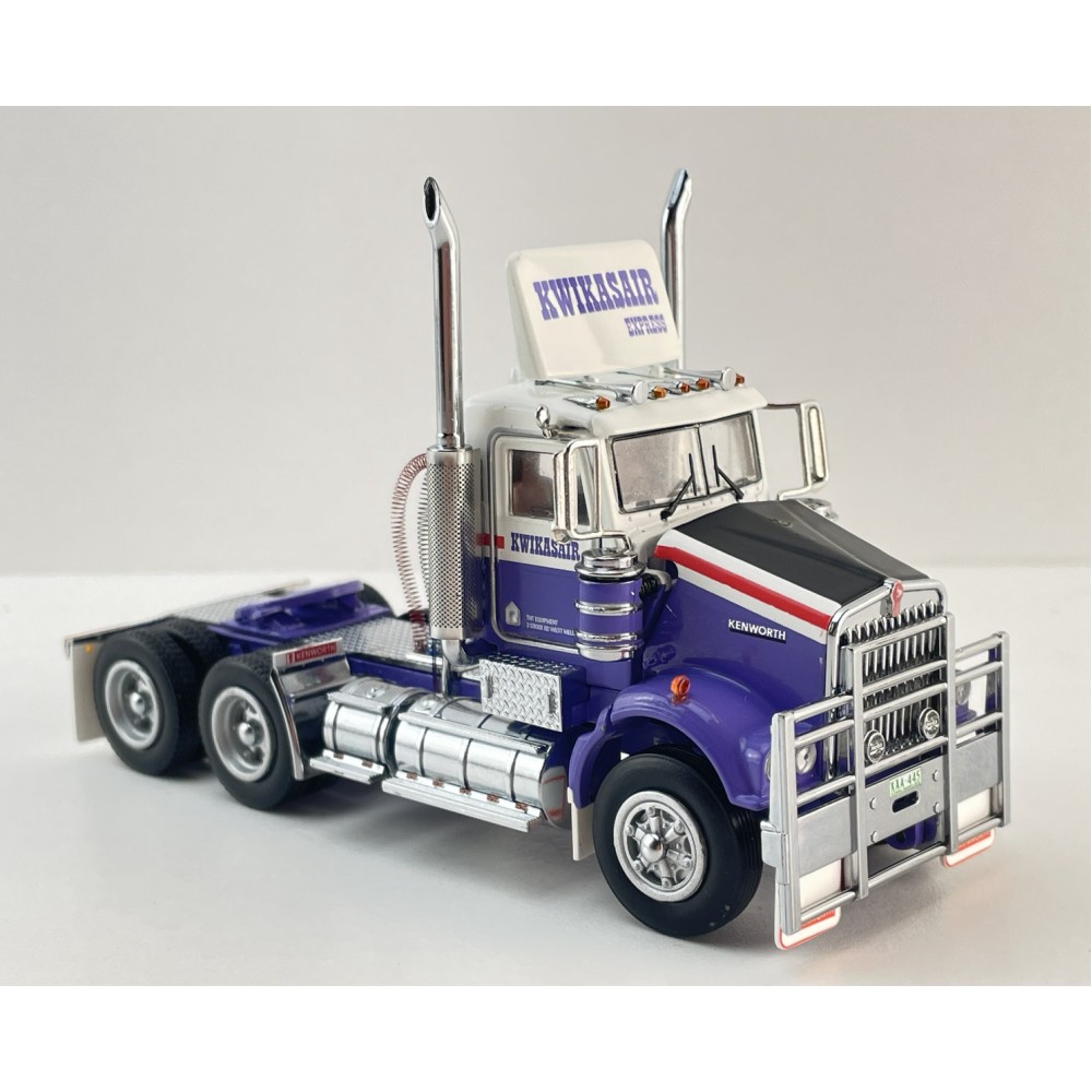 Iconic Replicas - Australian Kenworth W900 SAR 6x4 Day Cab Truck Kwikasair Transport - Scale 1:50
