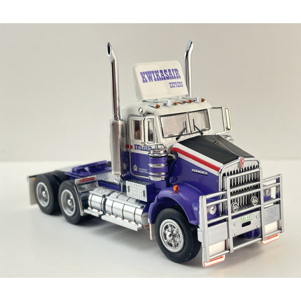 Iconic Replicas - Australian Kenworth W900 SAR 6x4 Day Cab Truck Kwikasair Transport - Scale 1:50