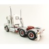 Iconic Replicas - Australian Kenworth W900 SAR 6x4 Day Cab Truck White Red - Scale 1:50