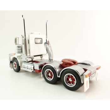 Iconic Replicas - Australian Kenworth W900 SAR 6x4 Day Cab Truck White Red - Scale 1:50