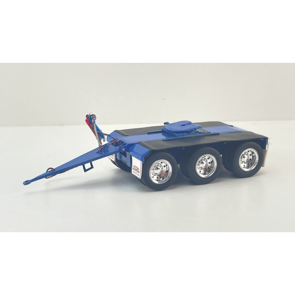 Iconic Replicas - Custom Transport Equipment CTE Tri-Axle Road Train Dolly Blue - Scale 1:50