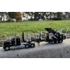 Iconic Replicas - Kennedy Rigid A Trailer with Folding Skel B Trailer - Black - Scale 1:50 PRE-ORDER