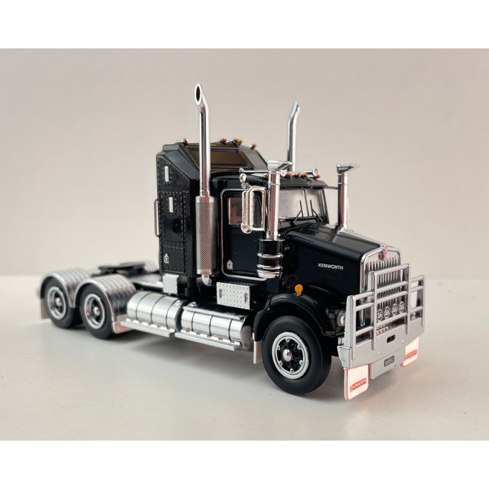 Iconic Replicas - Kenworth W900 SAR Aerodyne 6x4 Prime Mover Truck Black Spider Wheels - Scale 1:50